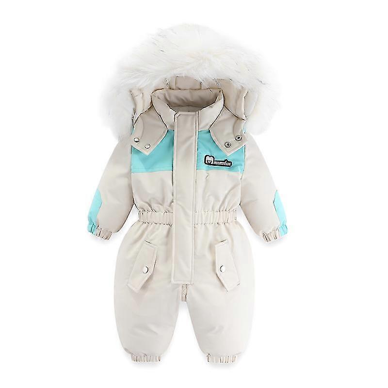 -30cベビーウィンタースキースーツ厚く子供服セット防水ベビージャンプスーツガールスノースーツキッズ服暖かい男の子のオーバーオール