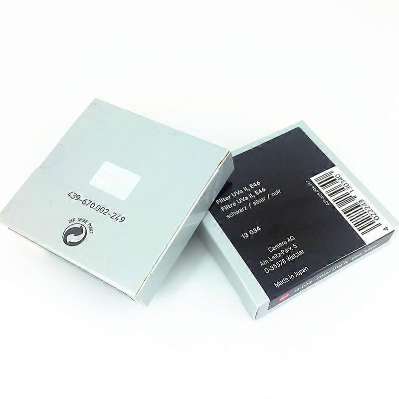 Leitz UVa II UV Filter Lens Protector for Leica Camera TL2 Q D-Lux UV-A Black Silver E39 E43 E46 E49 E52 E55 E60 E62 39 43 46 mm