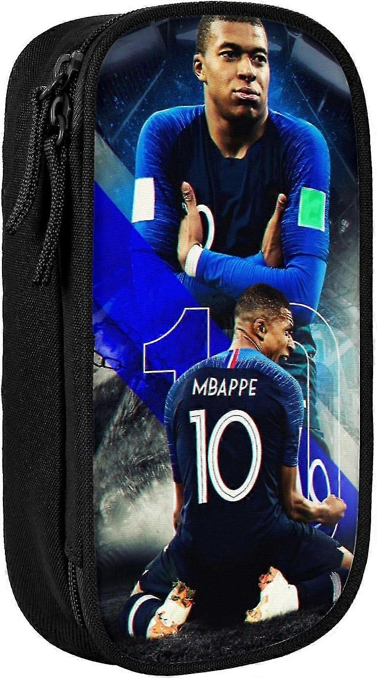 #7 Mbappe #10 Θήκη στυλό μολυβιού μεγάλης χωρητικότητας για το Office College Μεγάλη αποθήκευση υψηλής χωρητικότητας τσάντα κατόχου θήκης κουτί τσάντα μακιγιάζ BD-0078