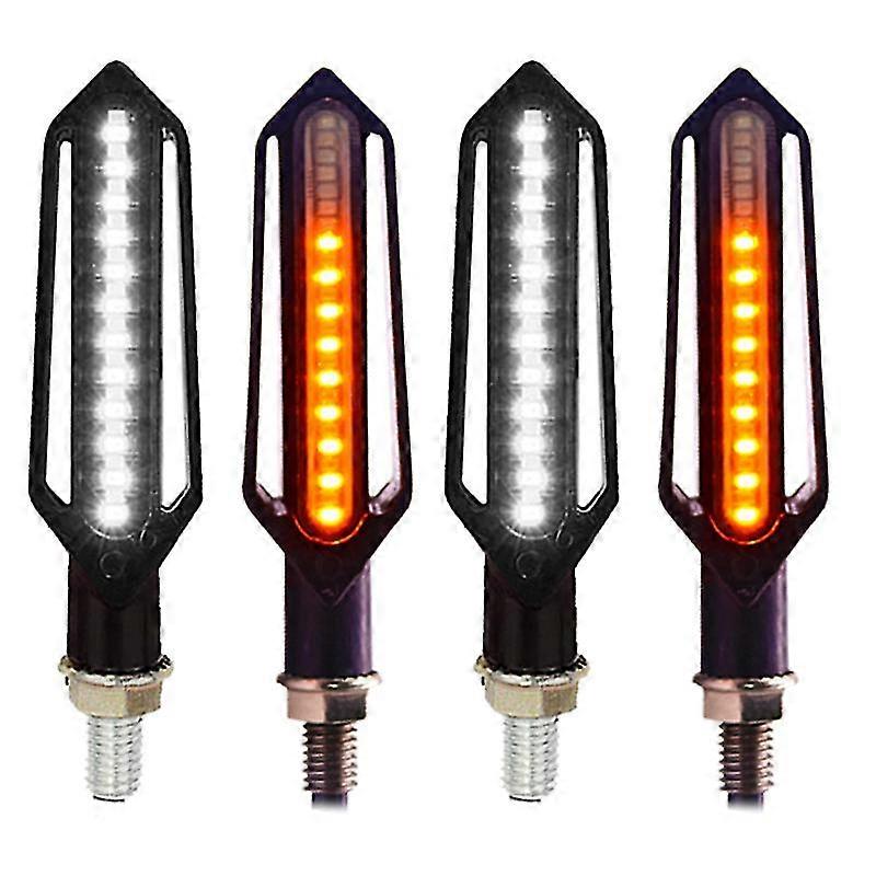 Exquisite 24led Turn Signal Light Motorcycle Flowing Flashing Blinker Brake/day Running Light Drl Flasher Relay Stop Signal Lighting