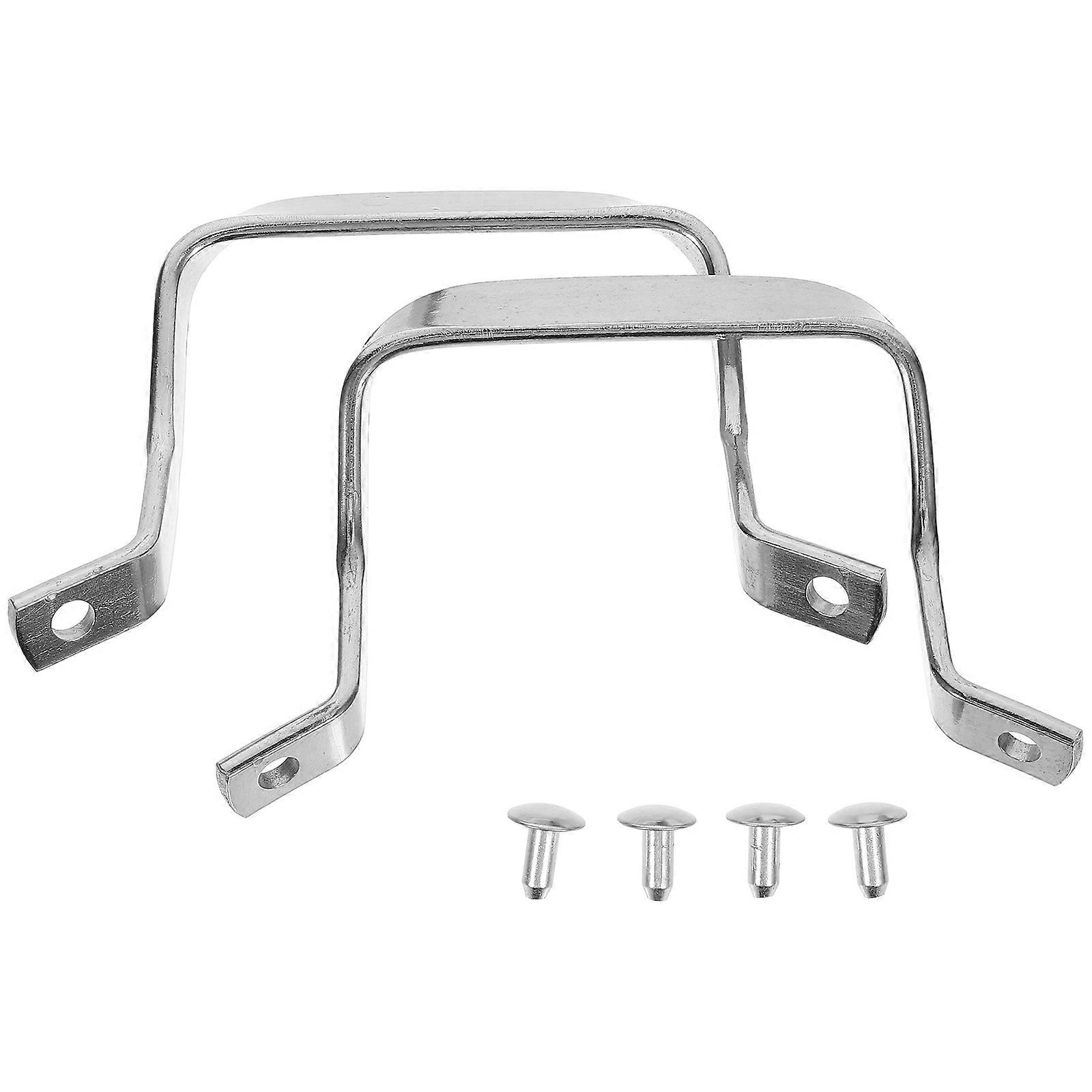 2 Stück Metall Anti-Verbrühung Topf Griff Dampftopf Seitengriff Dampfpfanne Seitengriffe