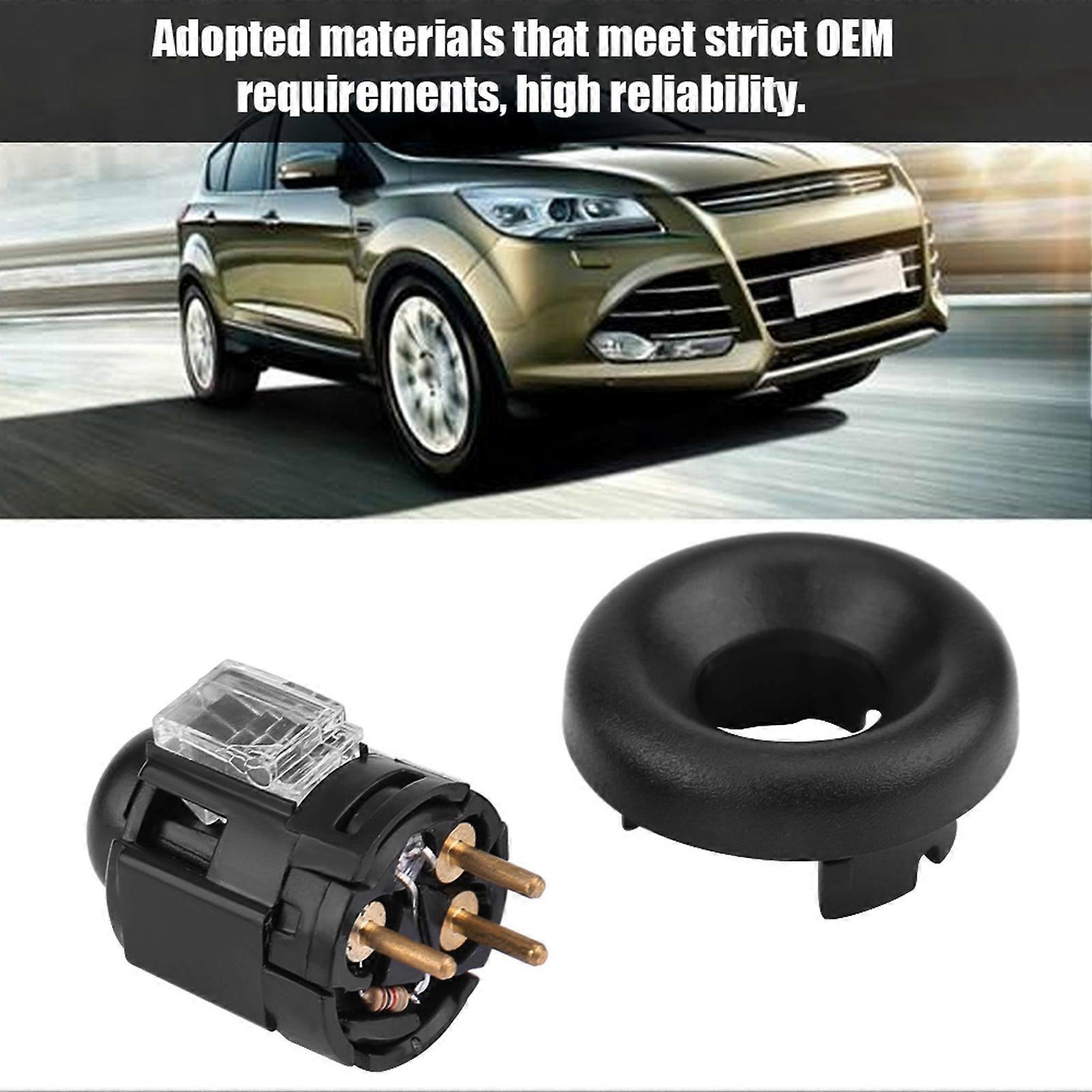 Transmission Overdrive Lockout Switch Button Gear Shifter Button &amp; Cap Bezel for Ford 9204