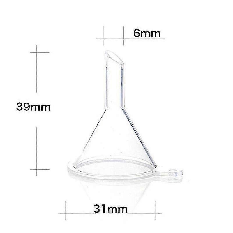 10pcs Transparent Mini Funnels Small Plastic For Perfume Diffuser Bottle Mini Liquid Oil Funnels Lab