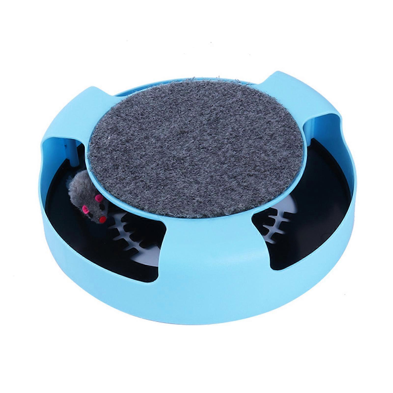 Cat Toy Built-in Mouth Bite-Resistant Lightweight Catch Running Mouse Scratch Pad Interactive Cat Toy for Kitty