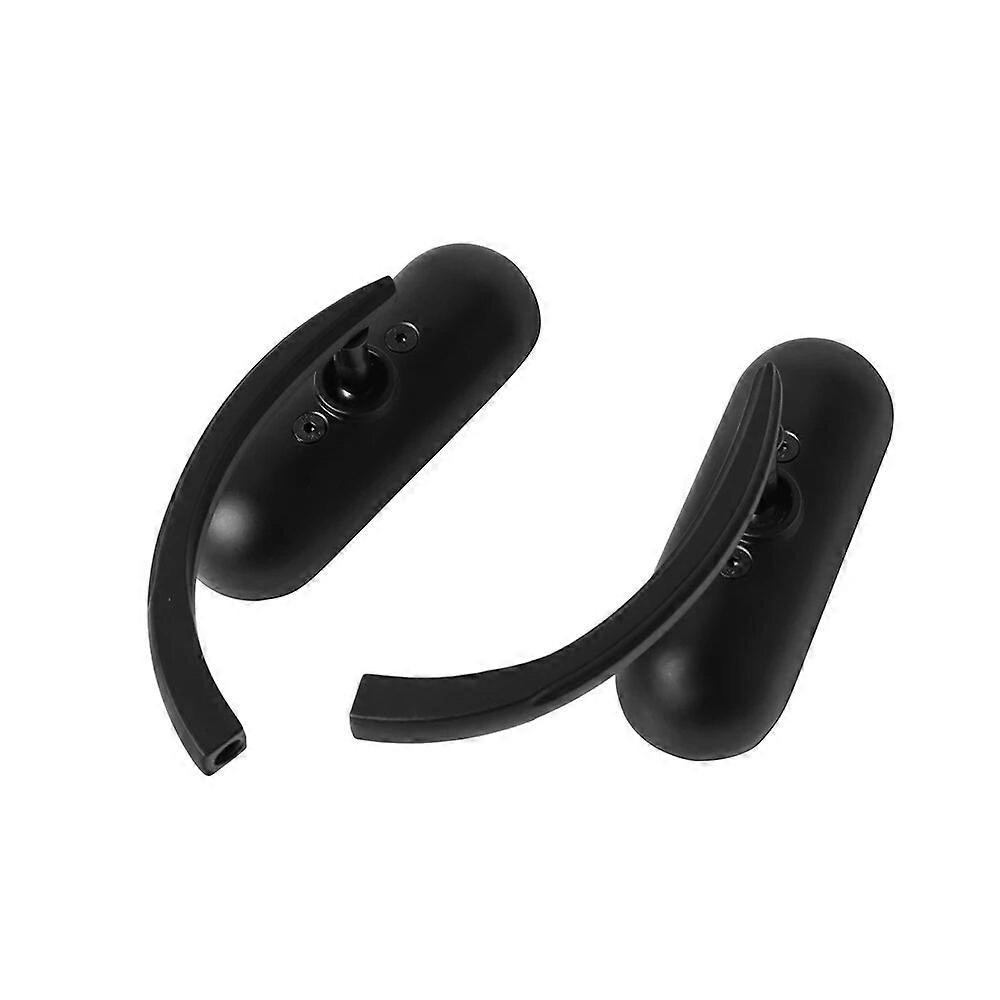 Pair Of Black Mini Oval Mirrors For Harley & Other Motorcycles – M8/M10 Mount