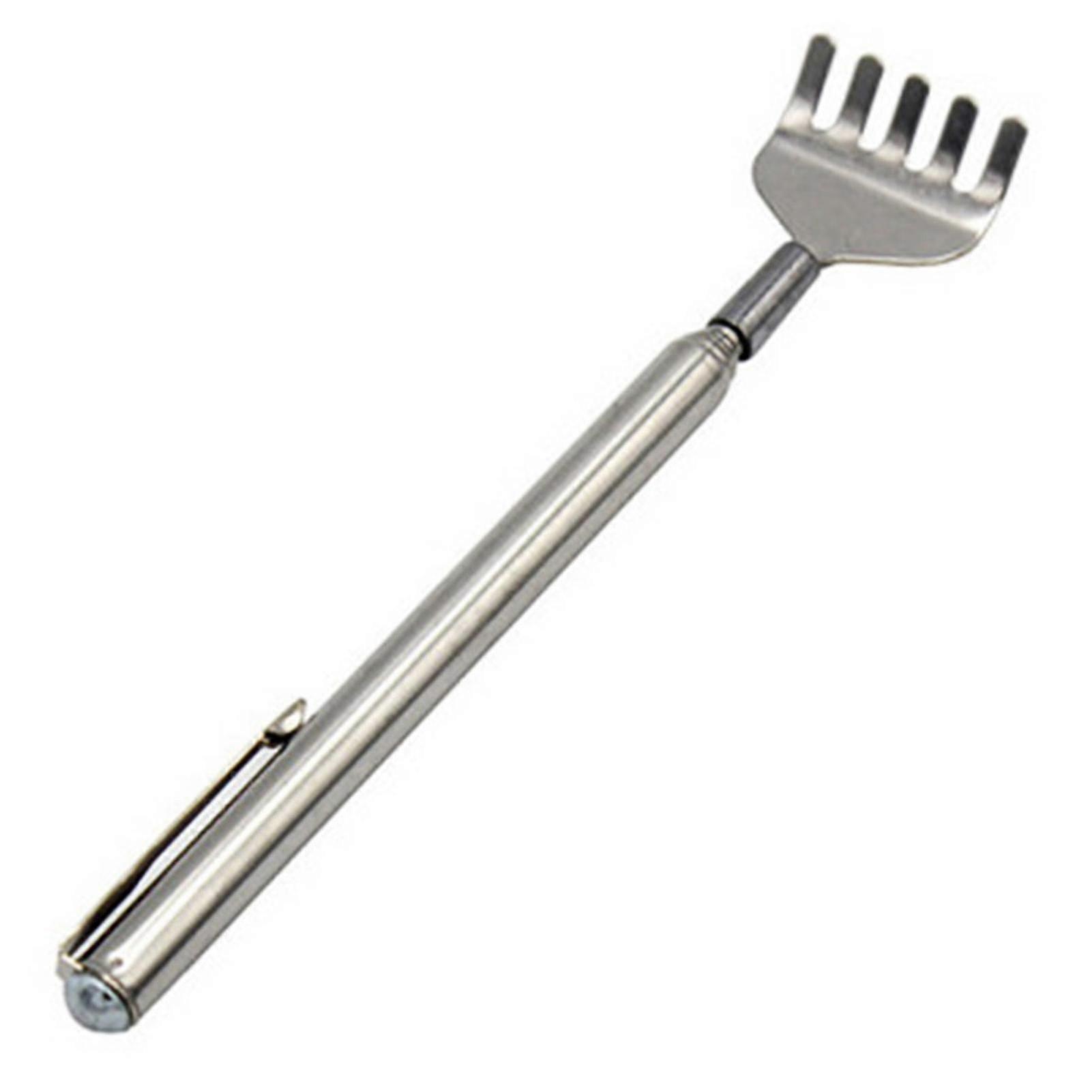 Scratcher Stick Telescopic Handle Eliminating Back Itching Stainless Steel Extendable Back Scratcher Tool With Pocket Clip For Home Use City