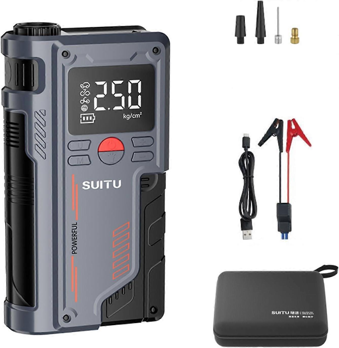 タイヤインフレーター10000mAh車両搭載型ワイヤレス緊急電源統合マシンインテリジェントインフレーションポンプ