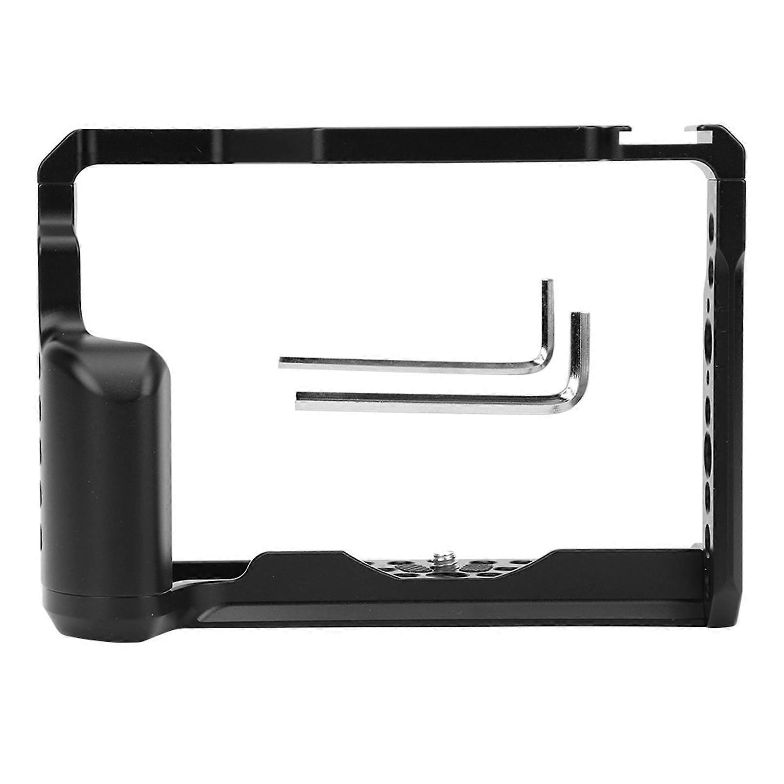 Fuji XT2 / T3カメラ用のコールドシューポート付きカメラケージ写真撮影Vlog