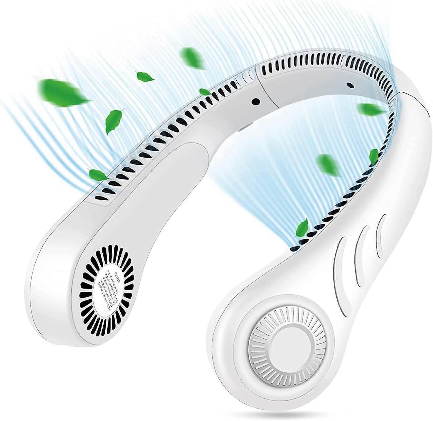 מאוורר צוואר נייד, מאוורר נייד ללא ידיים, מאוורר USB מיני USB רצועת צוואר מאוורר נטענת