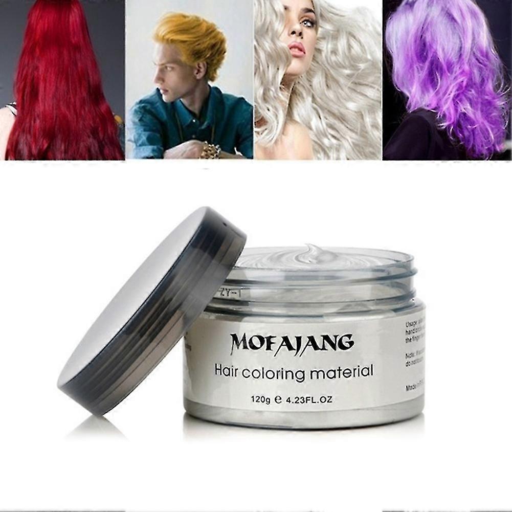 9 لون مؤقت شمع الشعر المتاح لون الشعر كريم الطين الطبيعي تصفيف الشعر صبغة الطين