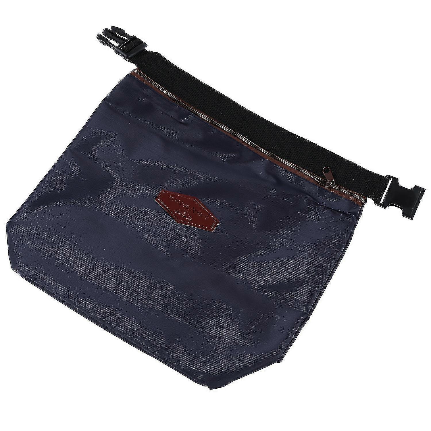 thermal cooler insulated portable waterproof lunch box storage picnic bag pouch - navy blue