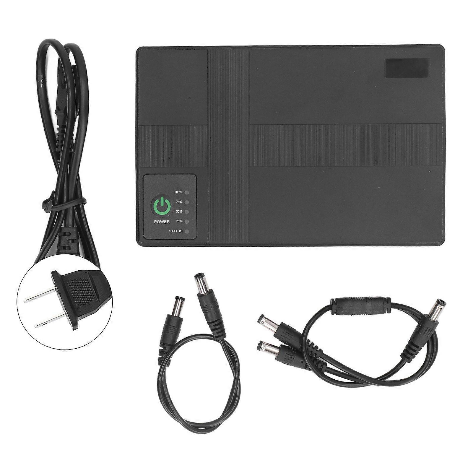 Mini UPS Battery Backup 10400mAh Large Capacity Uninterruptible Power Supply for Camera Router 85 to 265V US Plug NO.3403