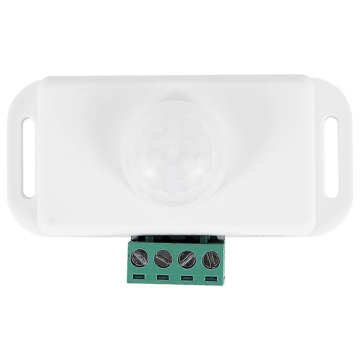DC 12V 24V PIR Motion Sensor Function Controller LED Switch Body Infrared Switch Motion Timer White