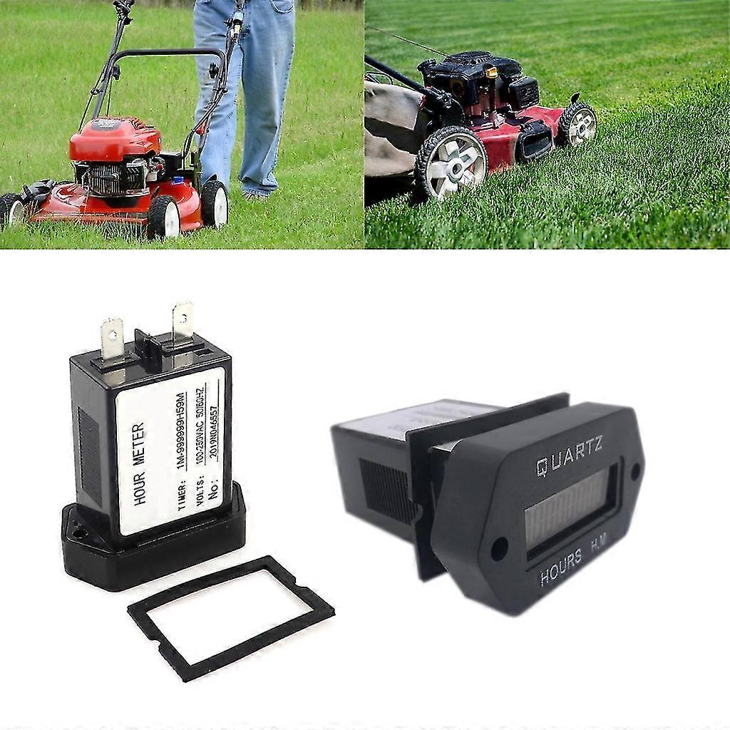 Runtime Recorder Counter Digital Hour Meter For Generator Excavator Lawn Mower