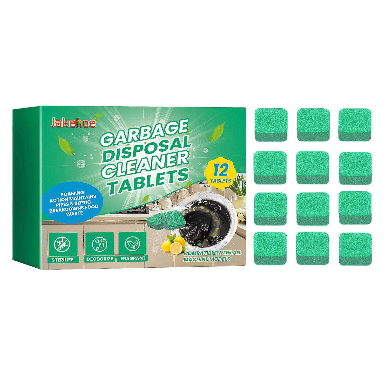12 Tablets Sink Garbage Disposal Cleaner Food Waste Quick Disposal Agents for Kitchen Home