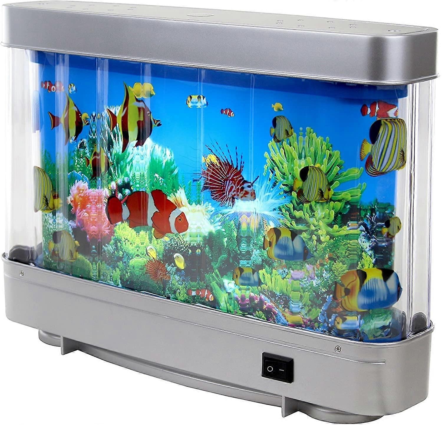 Artificial Tropical Fish Dolphin Aquarium Decorative Lamp Virtual Ocean in Motion Lighting Move Led Tank Decoration Landscape