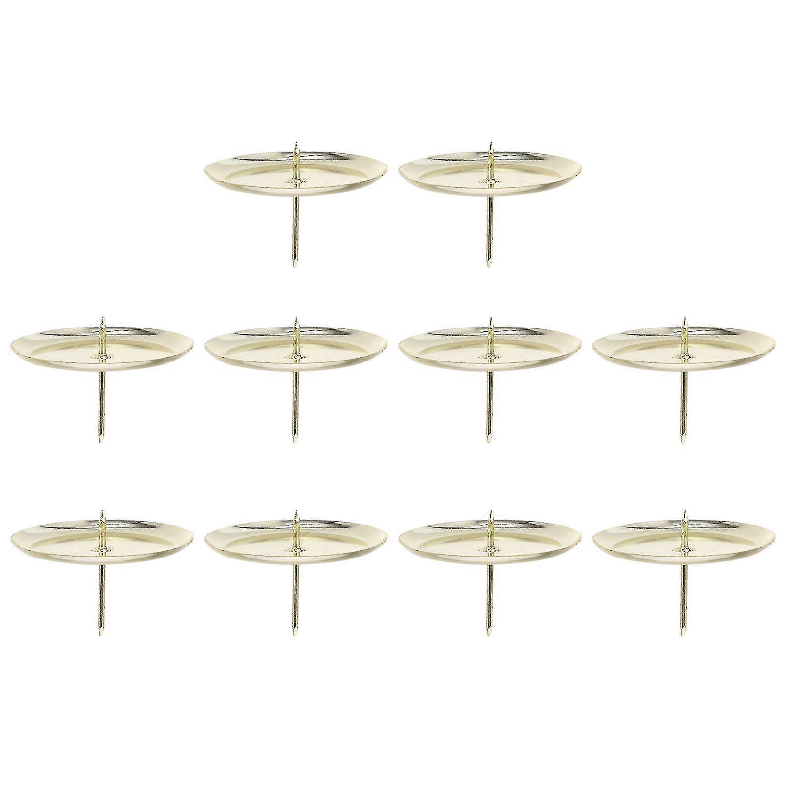 10 Pcs Wedding Table R Diy Pillar Plate Fixing H Metal Tick H Tray