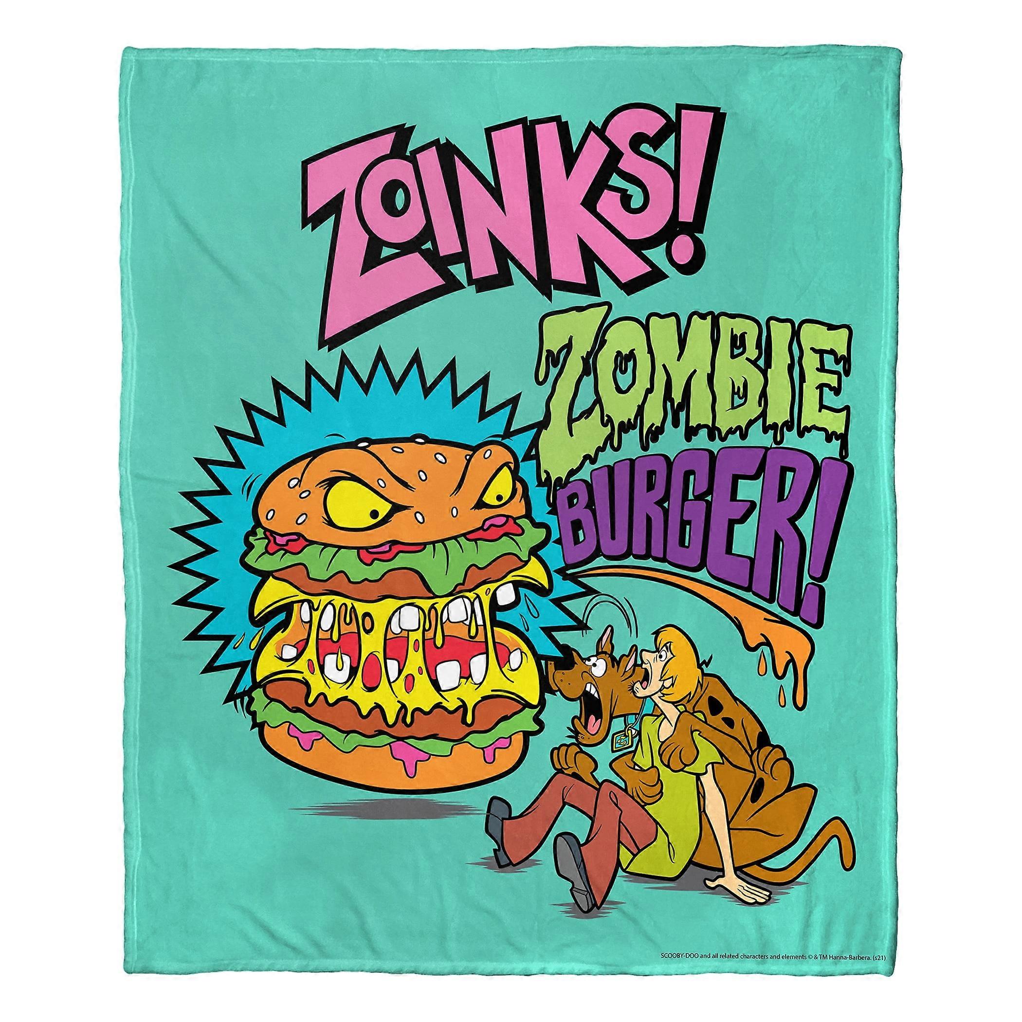 Scooby Doo, Cobertor de Toque de Seda Zombie Burger Aggretsuko Comics,-YHJU355