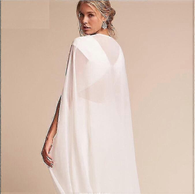 شيفون كيب كيب عباءة تصوير فوتوغرافي 1 قطعة أبيض B