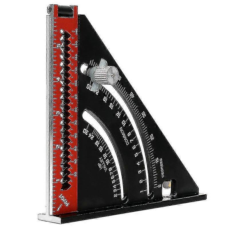 Carpenter's Square Metal Aluminum Folding Triangle Ruler Combination Square Multifunction Triangle Square Angle Ruler Protractor 45 90 Degrees/carpent