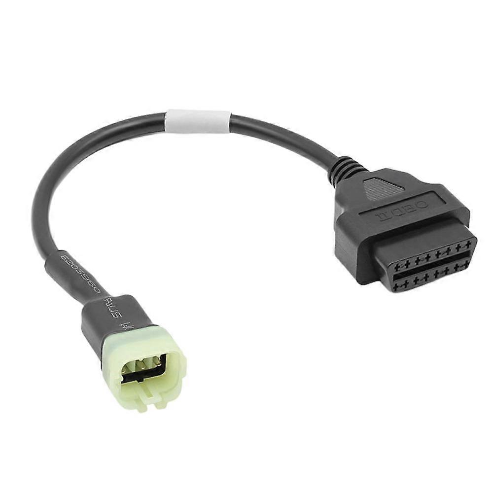 6 Pin to 16 Pin OBD2 Adapter Cable Motorcycle Fault Detection Connector YEMAA