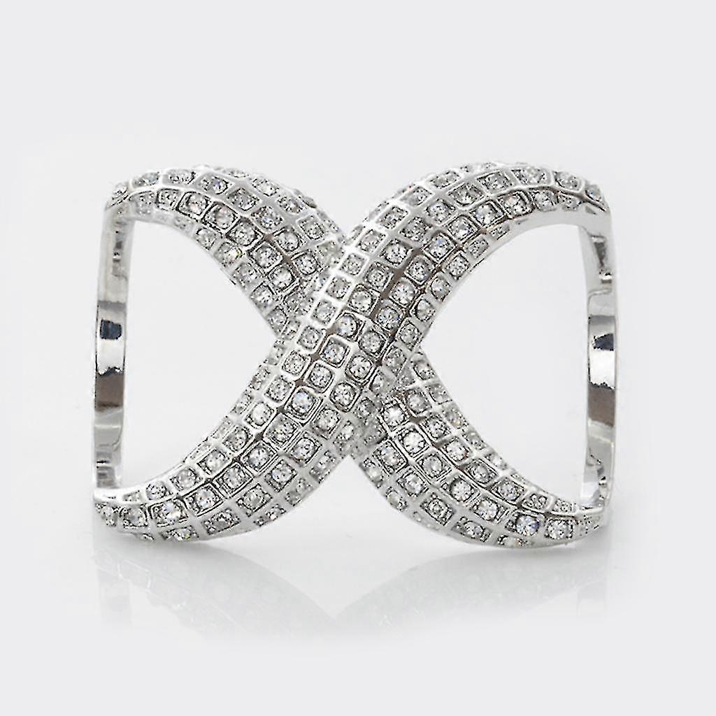 Forme géométrique Foulard Boucle Clip Bijoux Châle Boucle Bijoux Cadeau - Argent Doré