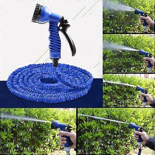 15-45m Telescopic Pipe Expandable Magic Flexible Garden Watering Hose with Spray Gun Set