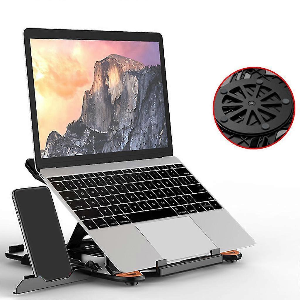 Laptop Stand With Phone Holder Adjustable Portable Mac Book Stand For Desk