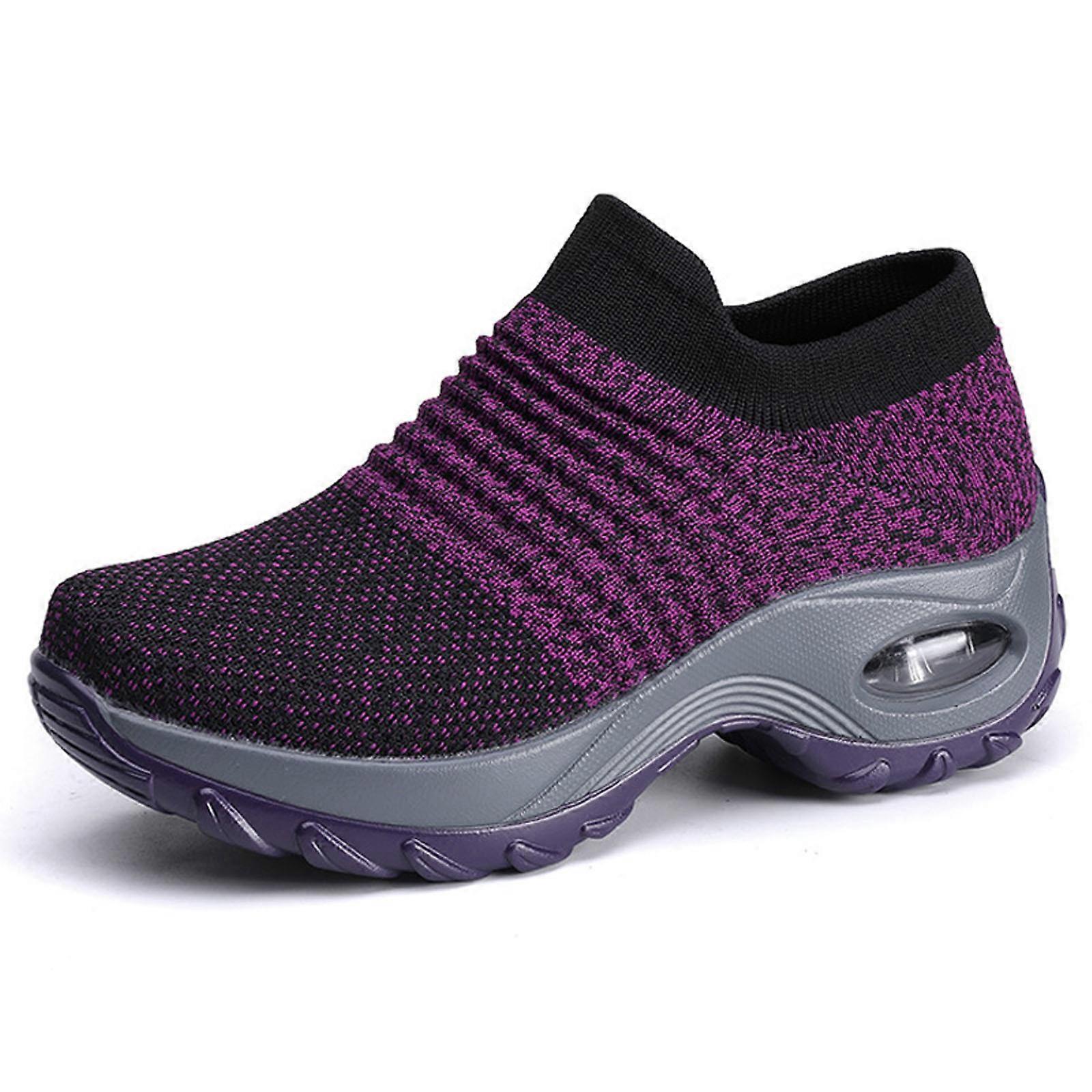 Women Breathable Slip On Trainers Running Sneaker Sport Shoes