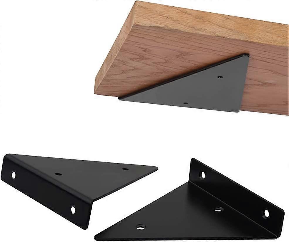 2 Pcs Shelf Bracket, Floating Metal Triangle,with Screws