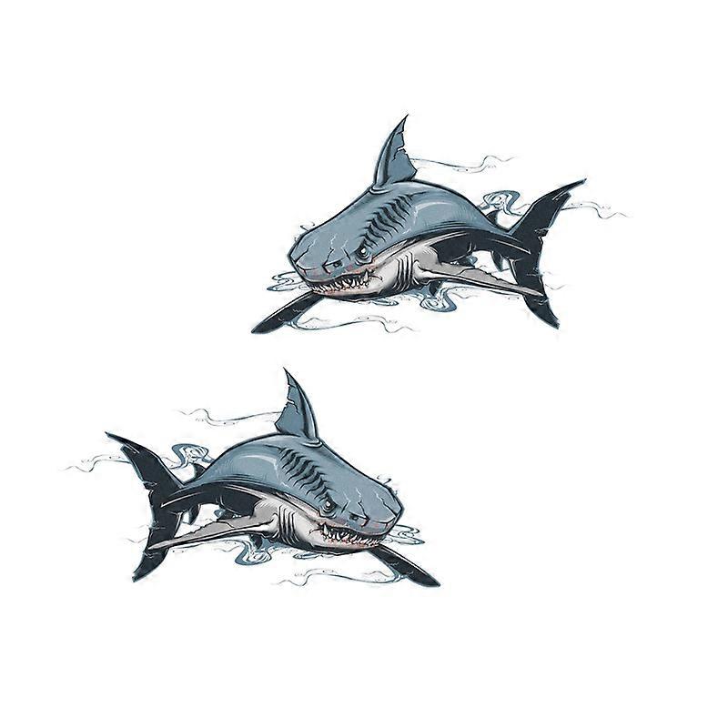 Autocolant auto Scary Shark