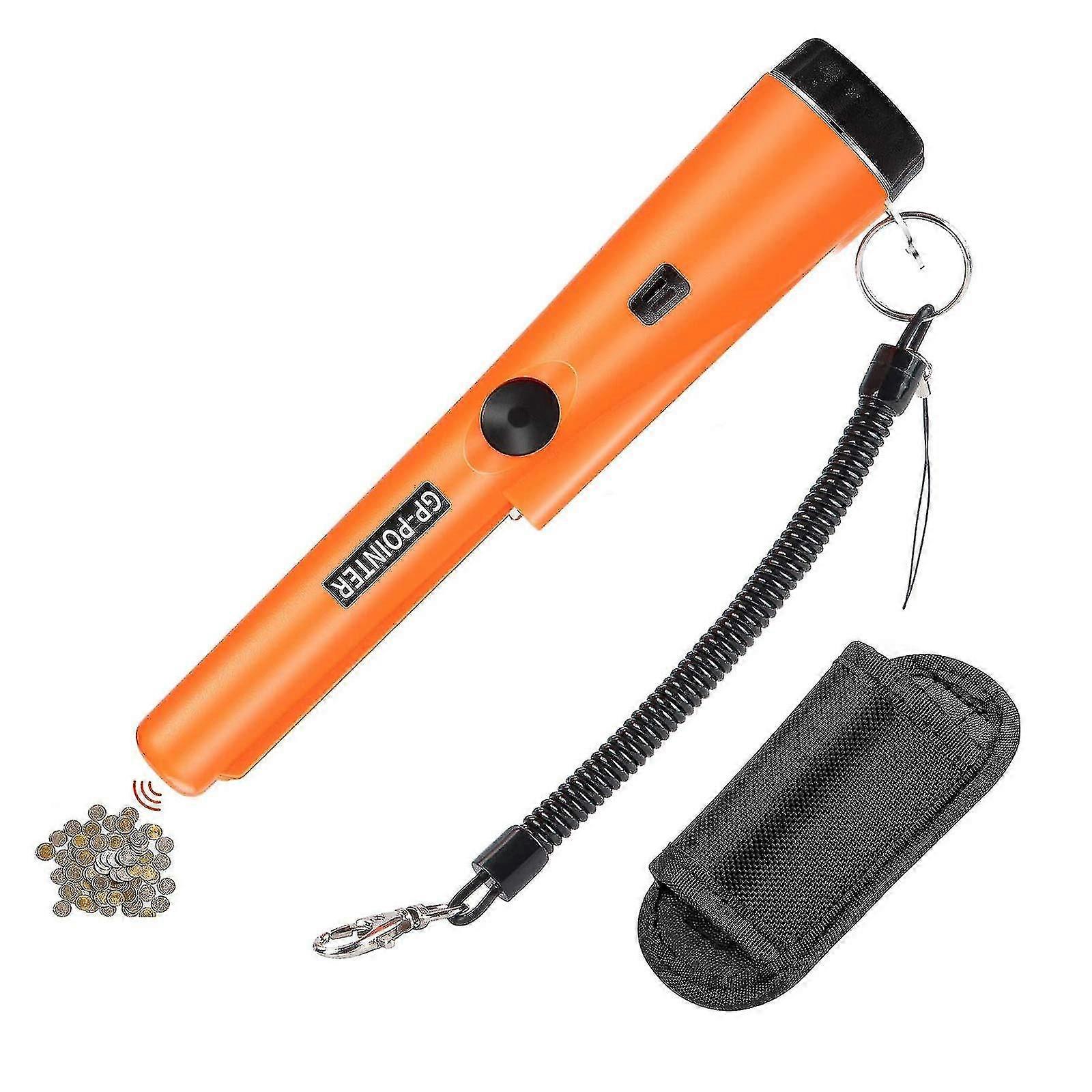 Detector de metale portabil 360 detectare laterală cu led pinpoint metal finder scanner
