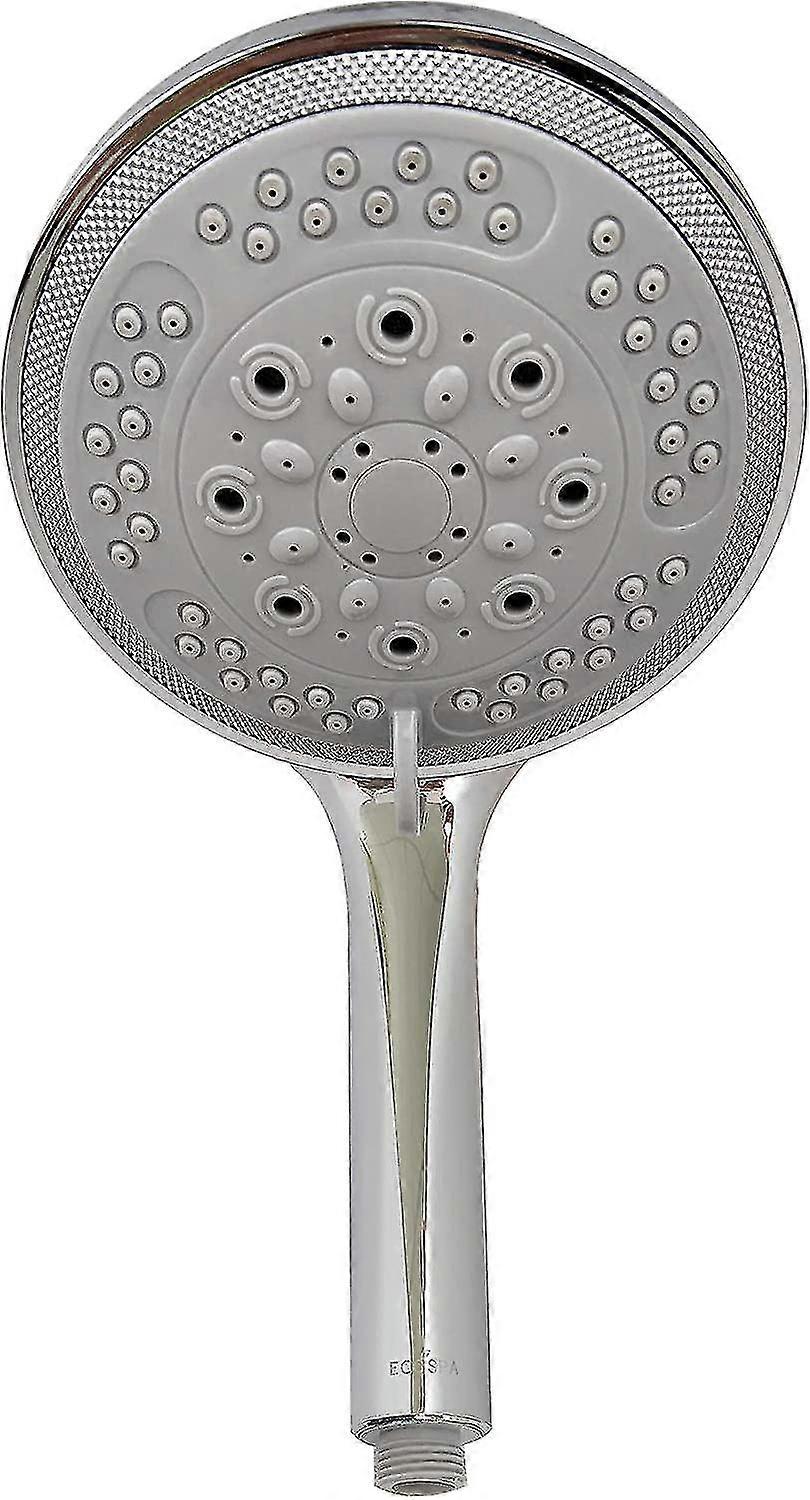 Large Shower Head Universal Bath Shower Handheld Handset Chrome 8 Mode Function