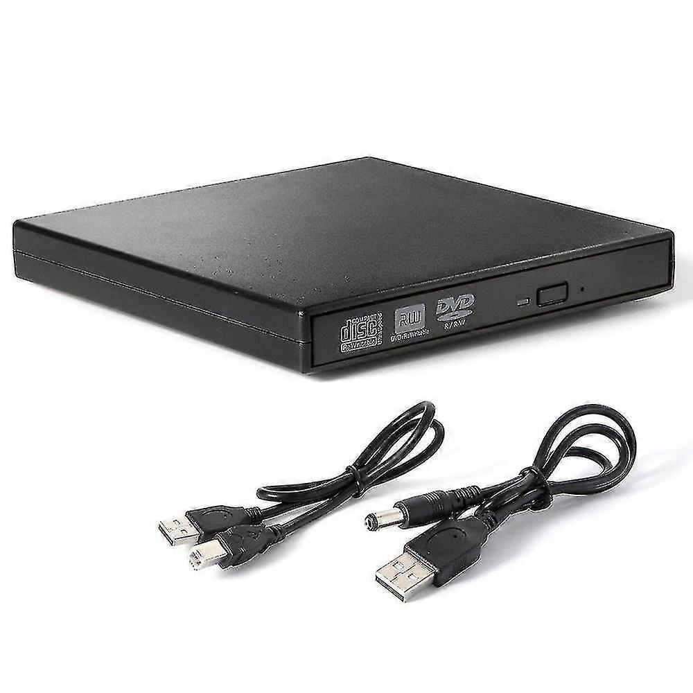 Slim Portable Usb 2.0 Ultra External Dvd-rw Cd-rw Burner Writer Drive For Pc Mac
