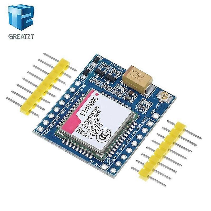 SIM800C GSM GPRS-modul 5V / 3.3V TTL-udviklingskort IPEX med Bluetooth og TTS til Arduino STM32 C51 til Arduino