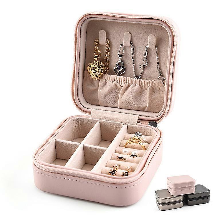 Portable multifunctional earrings ring box jewelry storage box