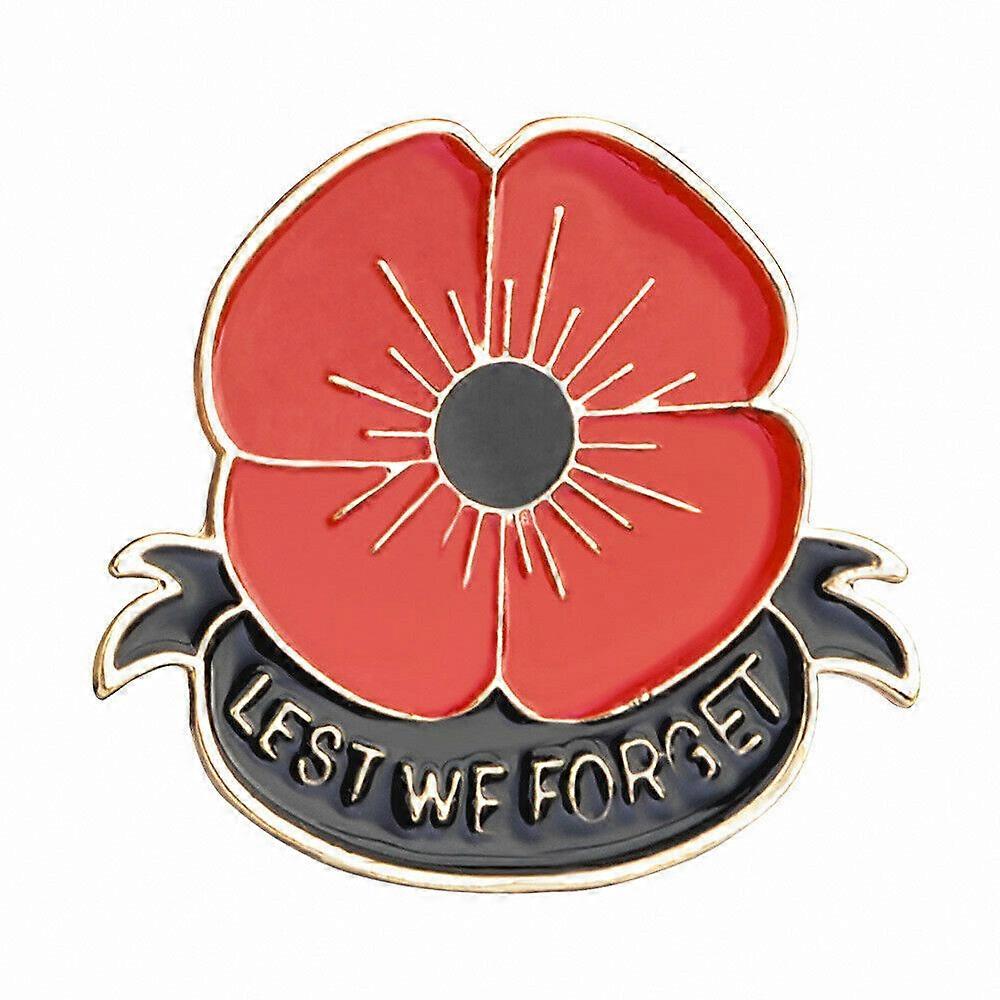 Red Poppy Pins Lest We Forget Enamel Poppy Brooch Pins For Women Flowers Broaches_xnsa