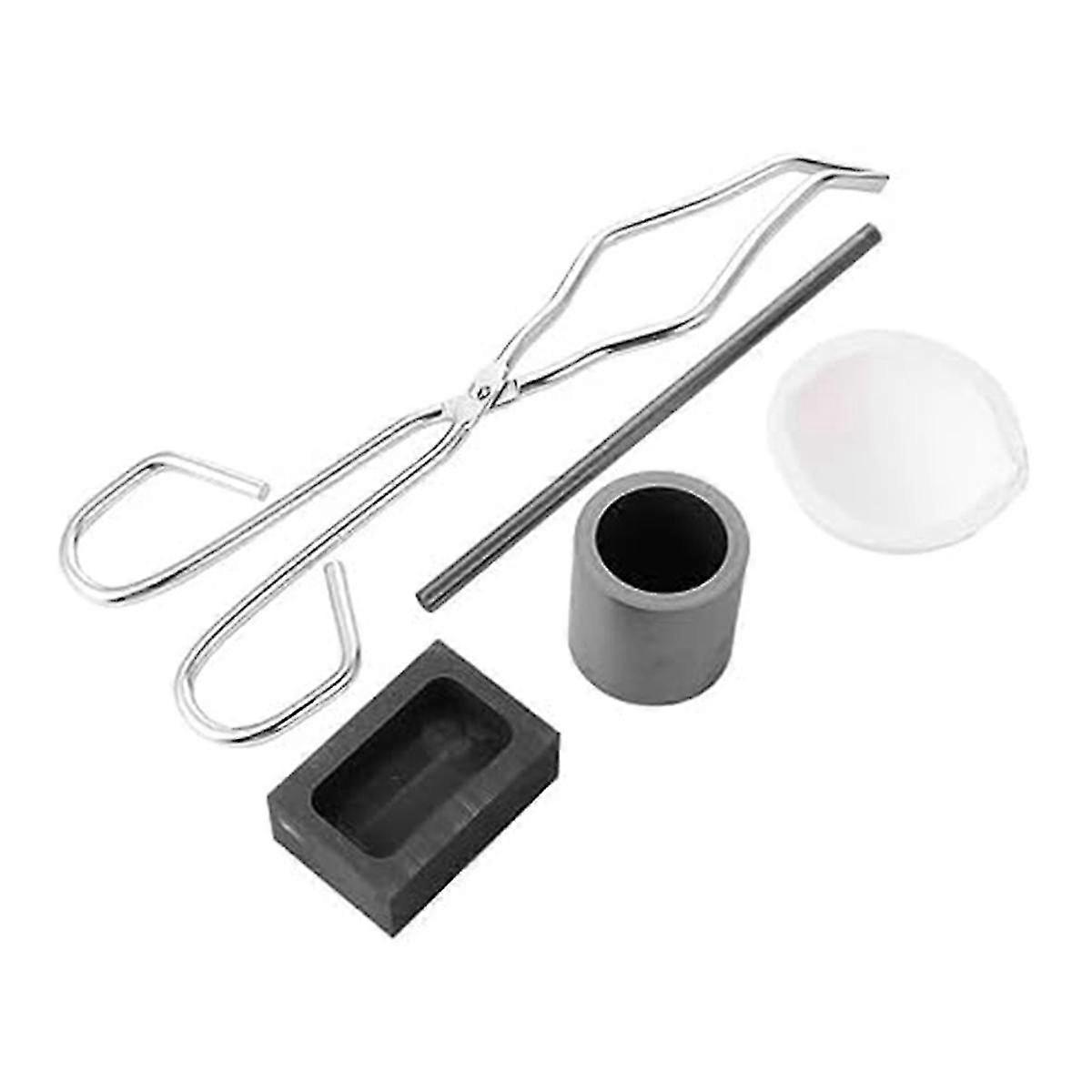 5 stks gesmolten staaf grafiet Kit sieraden metalen giettang grafiet smeltkroes Tang Kit gietvorm smelten goud kit