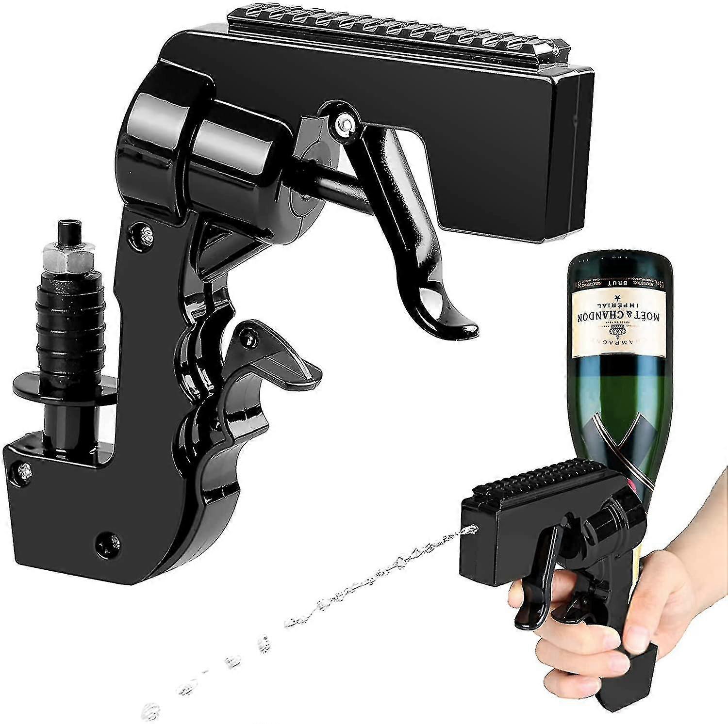 シャンパンガンシューター、ビールガンシューター、アルコールガンシューターボトルビール噴出ガン調整可能ディスペンサー赤ワイン6417242407667