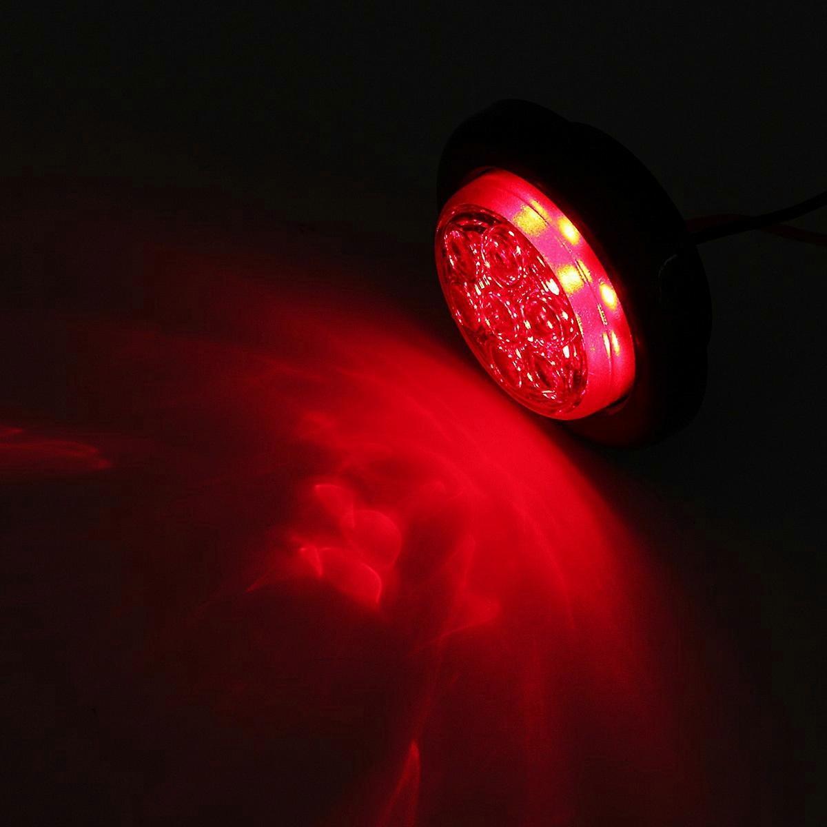 10/8/4/1PCS 12/24V 7 LED Truck Turn Signal Lamp Side Marker car lights for Trucks 2\\ Round Trailer Clearance car lights Tail car light