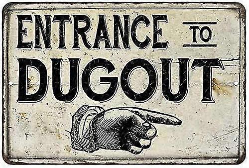 Entrada para Dugout Vintage Look Chic 8x12 polegadas OU 12x16 polegadas modo de metal 2699