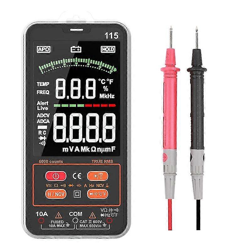 Rm115 Digital Multimeter 6000 Counts True Capacitance Resistance Diode Voltmeter