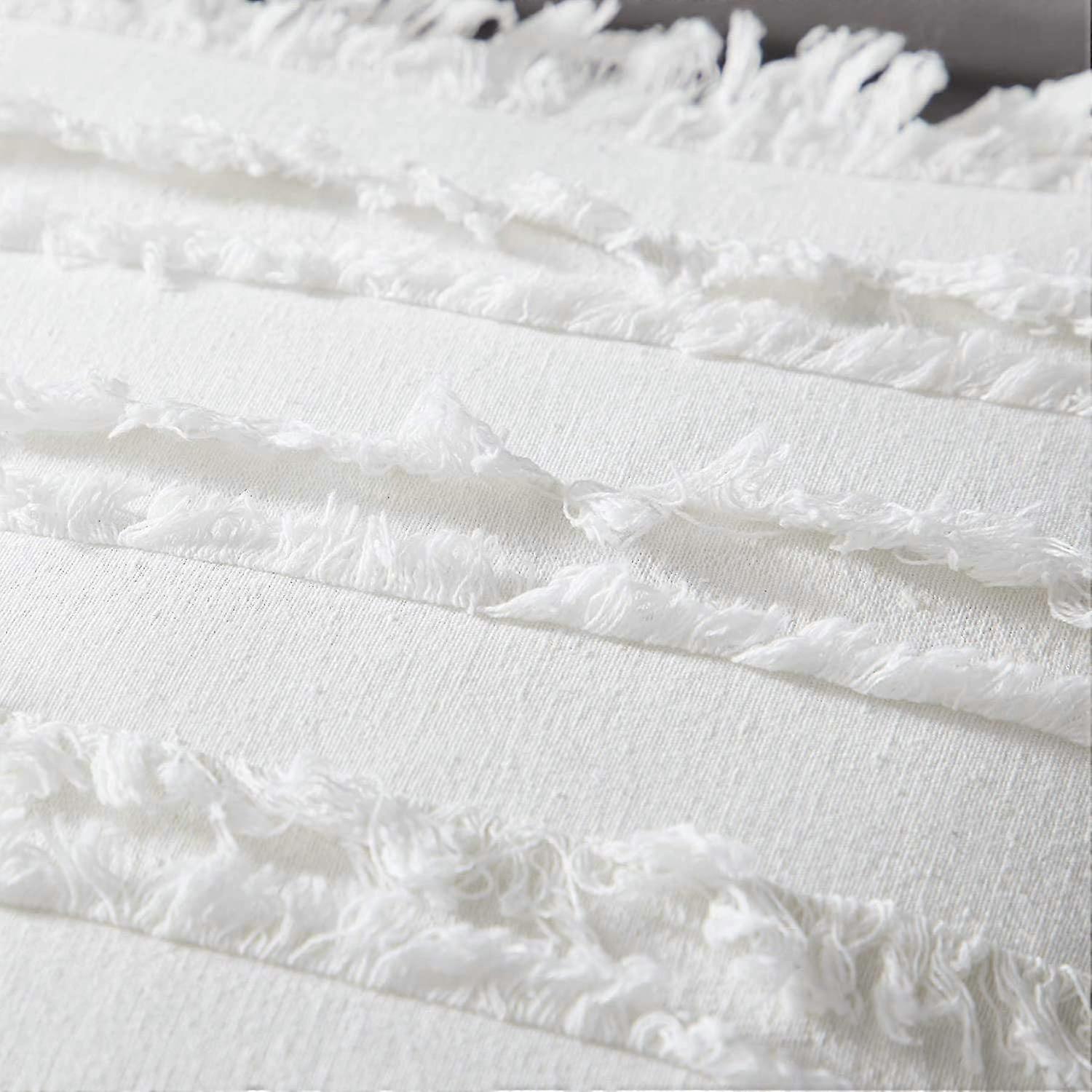 Boho Pillowcases, Cotton, Linen, Tassels, Striped Jacquard Pattern, Pillowcases For Sofa