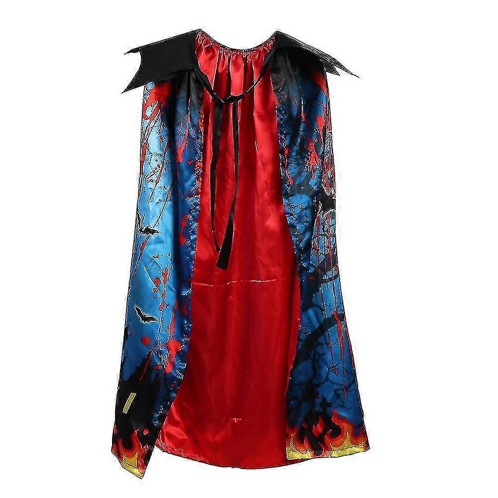 Halloween Dress Up Doble capa infantil Capa estampada H