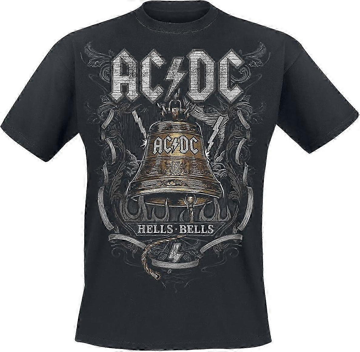 AC/DC Hells Bells Pánske tričko čierna Regular Retro trendy materiál