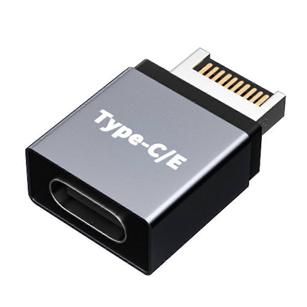 Durable Type E Male to Type C Female Adapter Computer Motherboard Extension Plug Compact Type E Connector