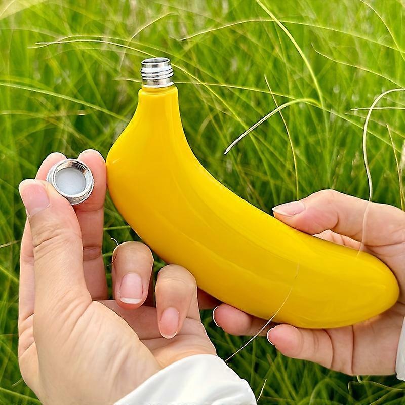 "Stylish" Eco-Friendly Stainless Steel Banana Flask - 1Pc, Perfect For Wine & Spirits