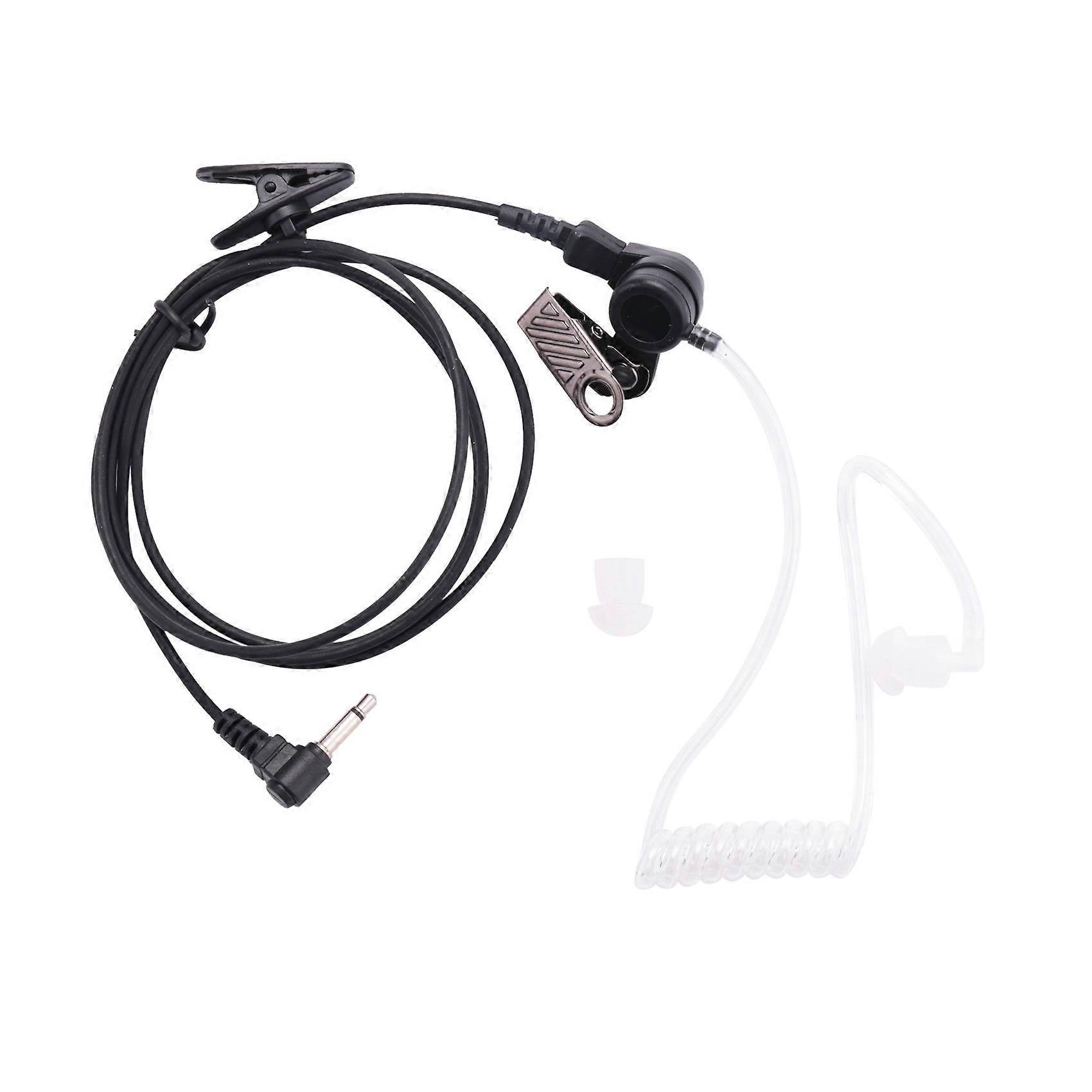 Straight Listen Only Transparent Flexible Acoustic Tube Earpiece 3.5mm Earphone headset Mono for Wa