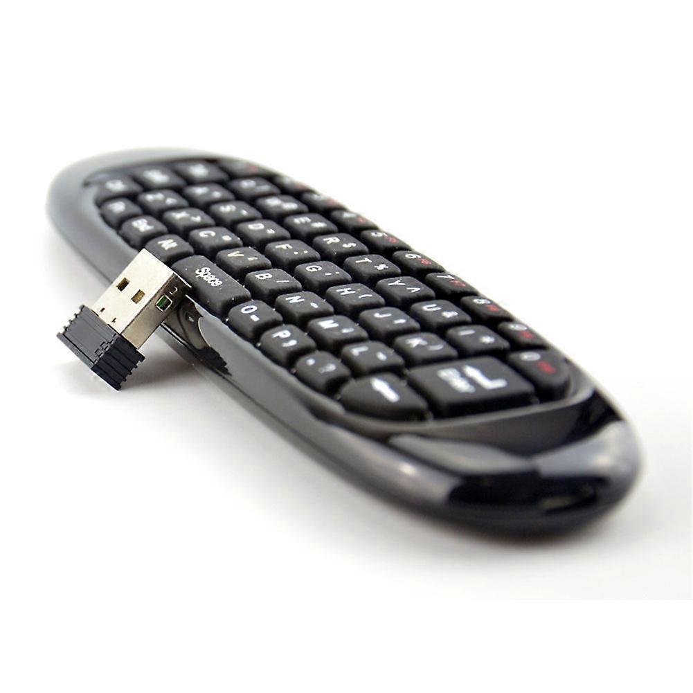 Mini Air Mouse Fly Air Tastatur Airmouse für 9.0 8.1 Android TV Box / PC / TV Smart TV Mini 2.4G (C120) Schwarz