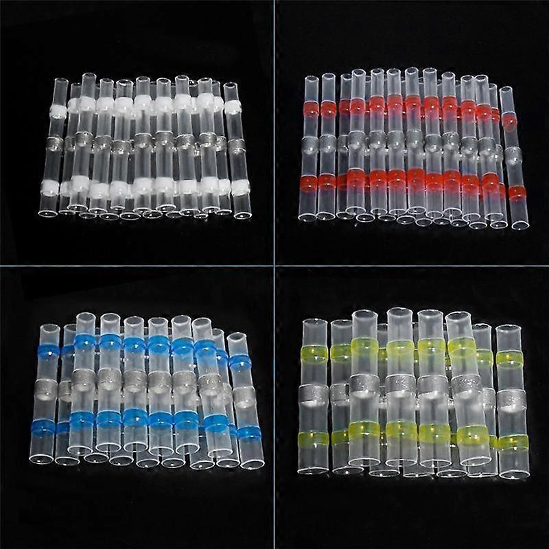140Pcs Solder Seal Wire Connectors, Heat Shrink Butt Wire Connectors, Multi-Purpose Electrical Term